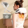 Neck Shiatsu och bakmassager med lugnande värme trådlös elektrisk djup vävnad 5d knådande massage kudde axel ben kropp 240301