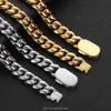 Hot Selling Vintage Solid Metal Curb Cuban Link Chain Chokers Basic Punk Stainless Steel Necklace For Men Women