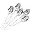 Dinnerware Sets Engraved Cereal Spoons Stainless Steel Unique Lettering Oats Coffee Spoon Christmas Gift For Kids Men Women