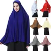 Abbigliamento etnico Eid Ramadan Sciarpa Hijab musulmana Grande Khimar Donna Top islamico Foulard Scialle Avvolgere Medio Oriente Indumento di preghiera in testa