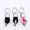 Porte-clés de haute qualité tissé à la main pour femmes et hommes, chaîne de voiture en cuir, boucle rotative à 360 degrés, porte-anneaux, pendentif de sac