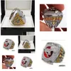 Cluster Rings Calgary Stampeders Cfl Football The Grey Cup Championship Ring Souvenir Men Fan Gift 2023 Consegna all'ingrosso Drop Jewel Dhwso