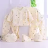 Clothing Sets Born Infant Baby Suits Boys Girls Clothes Tops Pants Bibs Hats Girl Set For Outfit 7PCS/SET