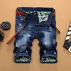 Mode Heren Gescheurde Korte Jeans Merk Kleding Bermuda Zomer 90% Katoenen Shorts Ademende Denim Shorts Mannelijke Maat 28-38 240313