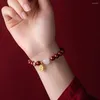 Charmearmbanden Lucky Wealth Red String Transport Bead Bracelet Bangle Handgemaakt Verstelbaar Trek geld aan voor dames en heren