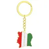 Keychains Ivorys Map Keychain Ethnic Keyrings Jewelry Accessory For Bag 40GB