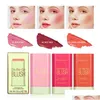 Blush MTI Utiliser Maquillage B Stick Solide Hydratant Ombre Lèvres Et Joues Ber Imperméable Pêche Crémeux Marque Ibcccndc Drop Livraison Santé B Dh9Zi