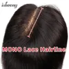 Full Lace Human Hair Pieces For Women Honey Blonde Color 1016 Inch Left Part Full Lace Mono Hair Topper Wigs 3 Clip Ins Hair 240314