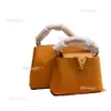 7A Capucines BB Habdbag Bolsas de Ombro Padrão de Pele de Cobra Designers Bolsa Mulheres Bolsa 6 Cores 27cm 20cm Couro Genuíno Designer Tote Handbags