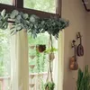 Flores decorativas ajustáveis e tridimensionais folhas de eucalipto videiras perfeitas para peças centrais diy decorações de casamento 6 5 pés de comprimento