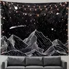 Moon Stars Constellations Tapestry Wall Tapestry Zodiac Galaxy Space Tapestry Bohemian Wall suspendu art Tapisserie Couverture murale 240304