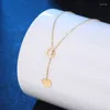 Pendant Necklaces Light Luxury Fashion Personality Peach Heart Love Clavicle Chain for Women Trendy Y-shaped Necklace
