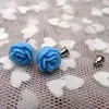 Stud Earrings 12 Pairs Mystic Rose Mixed Color Flower Wholesale