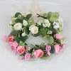 Headpieces Flower Headband Adjustable Hair Wreath Floral Garland Crown Wedding Bridal Accessories Romantic Women Girl Party Decor