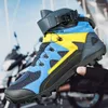 Sapatos de ciclismo botas de motocicleta homens moto inverno alta superior motocross equitação corrida motociclista suportar touring