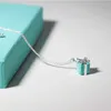 Designer tiffay and co Di Jia Necklace Boutique Jewelry Valentines Day Gift Seiko Enamel High Edition Box