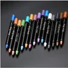 15 färger Vattentät Pearlescent Eyeshadow Pencil Stick varaktiga Glitter Shimmer Eye Shadow Pen Eyeliner Eyes Makeup Tools 240305