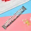 Women Crystal Diamond Pearls Strap For Watch Series 6 5 4 3 2 1 Band Jewelry Bracelet For iWatch 38/40mm 42/44mm Watchband 240311