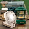 Electric Fans Muziso Portable fan With Flashlight rechargeable Hand held fans USB Desk table mini Fan Cool camping gear small 240316