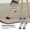 Women Socks Japanese Mid-calf Mesh Summer Thin Bow For Bowknot Fishnet Stockings