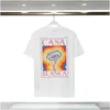 T-shirt da uomo T-shirt da uomo Camicia Casablanc Uomo di lusso T Primavera Estate Nuovo stile Arcobaleno Fungo Girocollo Breve Seeves Traspirante Dhs8M