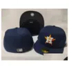 Gorras de bola Est para hombre equipado Houston H Hip Hop Tamaño Sombreros Béisbol Adt Flat Peakfor Hombres Mujeres FL Cerrado H2-7.7 Entrega de gota Moda Acc Dhqfe