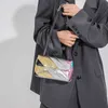 Шикарные сумки на ремне Женская сумка Rainbow Splicing Мобильный телефон на одно плечо через плечо Gold Trend Модельерские сумки-тоут 240311