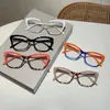 Lunettes de soleil Vintage Anti Blue Light Optique Cat Eye Lunettes Femmes Lady Designer Myopie Prescription Lunettes Cadre Double Couleur