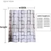 Shower Curtains Waterproof shower curtains Mildew durable bathroom curtains with hooks modern printed bathroom curtains bathroom accessories Y240316