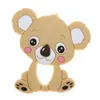 Commercio all'ingrosso 10 pz Koala Silicone Baby Massaggiagengive Animale Orso Bpa Nato Libero Dentizione Collana Pendente Accessori FAI DA TE Regalo Di Natale 240308