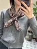 Zimowy druk dwustronny kaszmirowy ciepły miękki szalik kobiety wełna kwadratowa torba szalona bandanas do włosów szyja