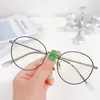 Sonnenbrille Feishini Computerbrille Männer Brillengestelle Anti-Blaulicht-Brille Blendung Brillengestell Frauen Runde klare Linse Fake Glasse