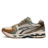 Designer Gel Kayano14 Y2K Sneakers che corre uomini donne allenatori casual vintage in pelle nere verde ossidiano crema grigio bianco argento bassa atletica sportiva da esterno scarpe sportive