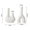 Wazony 2 -częściowy abstrakcyjny ceramiczny wazon pulaki pulaki minimalistyczna