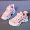 Kids Casual Pink Girls Shoes Breathable Mesh Sneakers Summer Students Children Boys Sport Walking Footwear 240313