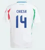 2024 2025 Italienisches Trikot 125 Italiens Fußballtrikots SCAMACCA IMMOBILE CHIESA Fußballtrikots RASPADORI JORGINHO BARELLA BASTONI VERRATTI Maglia Italiana