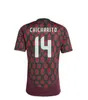 14 CHICHARITO 22 H.Lozano 18 A.Guardado 13 G.Ochoa 10 O. Pineda Kingcaps personalizzati Maglie da calcio di qualità tailandese yakuda sport all'ingrosso popolare sconto dhgate