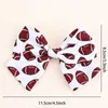 Hair Accessories 2Pcs Cute Ribbon Bow Clips Girls Cheerleading Baseball Hairpins Kids Handmade Barrettes Headwear