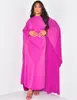 Femmes robes décontractées Satin manches longues chauve-souris Robe unie Robe automne élégant robes Maxi amples