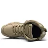 Обувь 670, прогулочные ботильоны в стиле милитари, 2024, мужские уличные ботинки из натуральной кожи, тактические боевые рабочие, безопасные для Hiver, повседневная походная обувь
