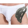 Underpants 1pc Men's 3D U-Convex Pouch Protection Silicone Push Up Cups Briefs Underwear Swimwear Pad Solid Color Enhancing