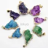 Dangle Chandelier 5pcs Raw Mineral Blue Crystal Pendant Healing Energy Lucky Natural Stone Reiki Jewelry for DIY Stone Necklace Pendant Earring 24316