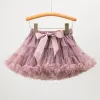 Vestidos infantis saia tutu para meninas, saia tutu fofa para balé crianças pettiskirt saia de princesa tule para festa de dança