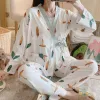Tankar 3 st/uppsättning av moderskapssköterska tryckta pyjamas gravida kvinnor postpartum amning av sömnkläder graviditet hem lounge kostymer