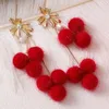 Plush Hair Fur Ball Long Tassel Earrings Metal Highquality Autumn and Winter Holiday Christmas Gift Ear Jewelry Wholesale 240311