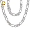 Zuanfa Jewelry Hip Hop Iced Out Cuban Link 8 mm 925 Sterling Silber Vvs Moissanit Cuban Link Chain