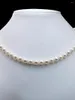 Chains 7-8 8-9mm Near Round White Natural Freshwater Shell Pearl Necklace Beaded For Mother Gift Fashion Jewelry Making Design