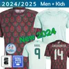 2024 2025 المكسيك لكرة القدم جيرسي المنزل بعيدا 24 25 Raulchicharito Lozano Dos Santos Club Shirt Kids H.Lozano Men يضع الزي الموحد للاعب نسخة