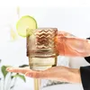 Kopjes Schoteltjes Visglazen Drinken Koiglas Stapelbaar Creatief Geluk Decorbenodigdheden 4 stuks Transparant Voor Thuis Appartement