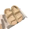 2024 Designer Sandaler Kvinnor Crystal Calf Leather Casual Shoes Roman Sandal Flat Heel Wedge Diamond Woven Buckle Es Tisters With Box Size 35-42